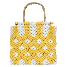 Load image into Gallery viewer, Naomi Macrame Patterned Tote
