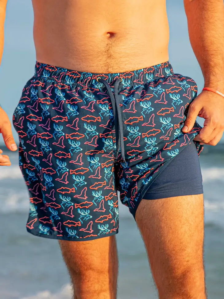 Burlebo Neon Outdoor Swim Trunks