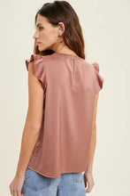 Load image into Gallery viewer, Satin Ruffle Blouse
