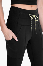 Load image into Gallery viewer, Drawstring Waist Flared Leggings
