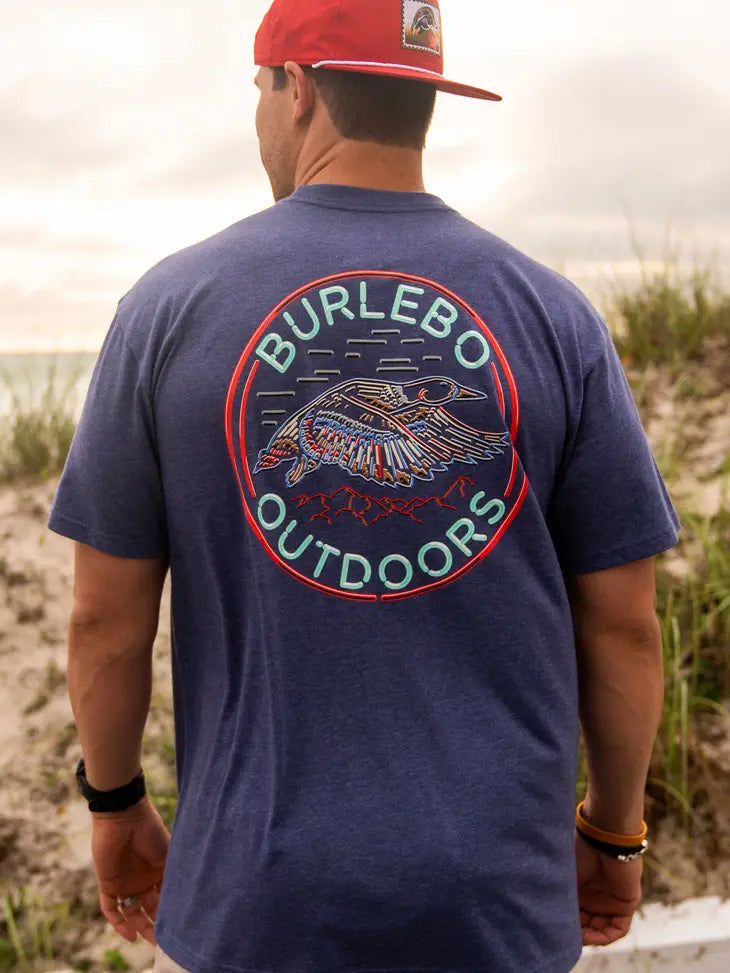 Burlebo Flying Neon Duck Pocket Tee