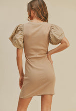 Load image into Gallery viewer, Mocha Ruffle Sleeve Dress
