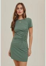 Load image into Gallery viewer, Ruched Knit Mini Dress
