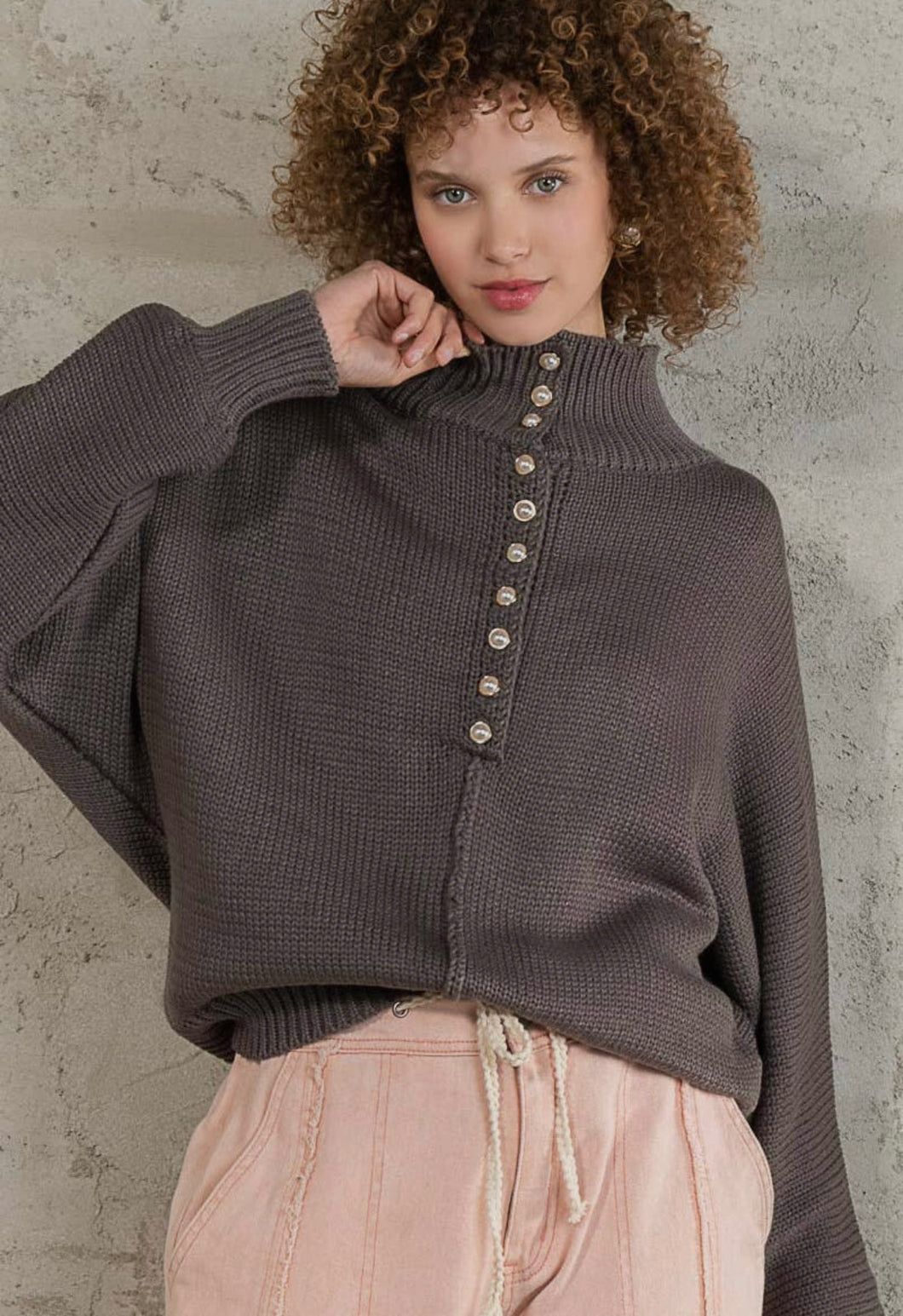 Pearl Button Pullover