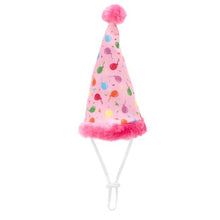 Load image into Gallery viewer, Small Birthday Party Hat (Blue/Pink)
