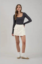 Load image into Gallery viewer, Denim Wrap Cargo Mini Skirt
