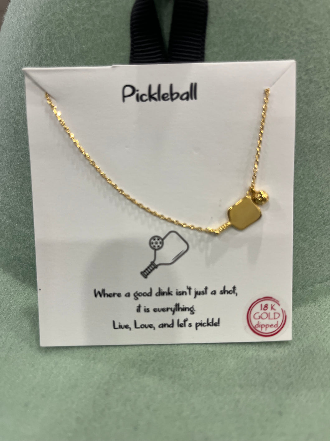 Pickle Ball Necklace