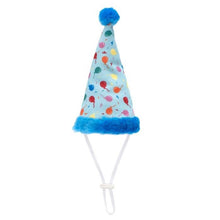 Load image into Gallery viewer, Small Birthday Party Hat (Blue/Pink)
