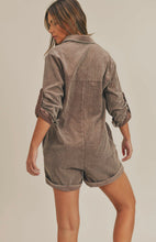 Load image into Gallery viewer, Washed Corduroy Romper
