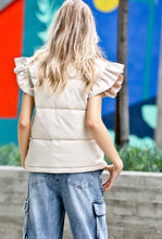 Load image into Gallery viewer, Ruffle Puffer Vest
