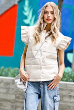 Load image into Gallery viewer, Ruffle Puffer Vest
