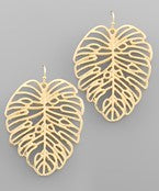 Load image into Gallery viewer, Tropical Leaf Earrings
