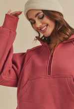 Load image into Gallery viewer, Dove Half Zip Pullover
