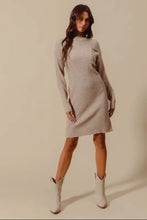 Load image into Gallery viewer, Big Front Pocket Ribbed Sweater Dress
