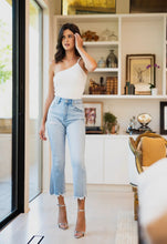 Load image into Gallery viewer, High Rise Crop Flare Jeans
