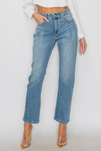 Load image into Gallery viewer, Tummy Control Medium Wash High Rise Straight Jeans
