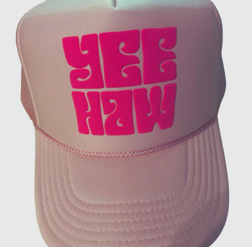Pink Yeehaw Trucker