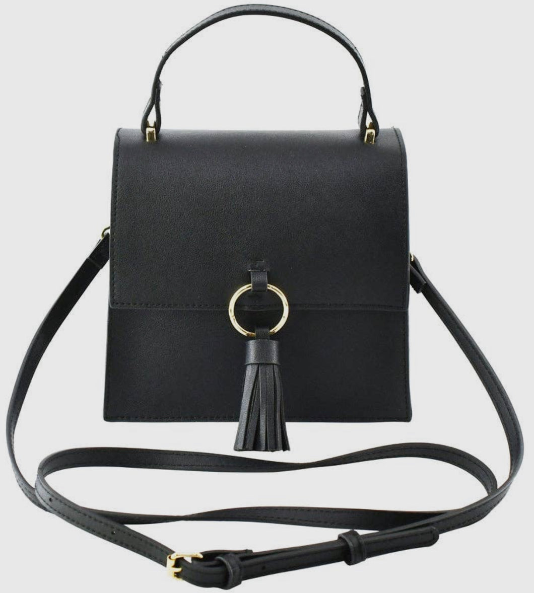 Tassle Flap Crossbody Satchel