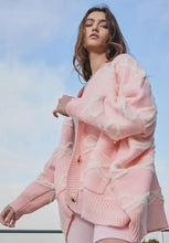 Load image into Gallery viewer, Oversized Pink Bow Cardigan
