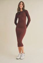 Load image into Gallery viewer, Seamless Ribbed Midi Dress
