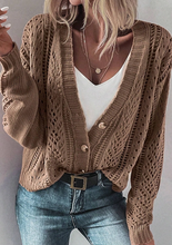 Load image into Gallery viewer, Hollow Knit Cardigan
