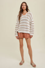Load image into Gallery viewer, Stripe Hooded Sweater
