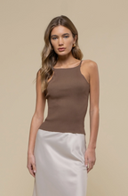 Load image into Gallery viewer, Halter Neck Ribbed Cami Top
