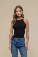 Load image into Gallery viewer, Halter Neck Ribbed Cami Top
