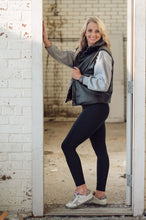 Load image into Gallery viewer, Leather Puffer Vest
