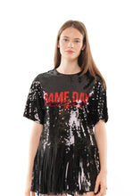 Load image into Gallery viewer, Gameday Fringe Sequin Top
