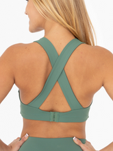 Load image into Gallery viewer, Split Front Overlay Sports Bra
