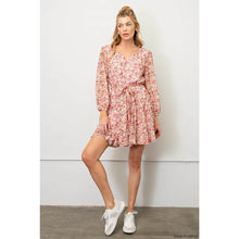 Load image into Gallery viewer, Floral Peachskin Dress
