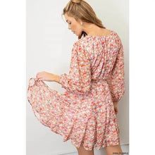 Load image into Gallery viewer, Floral Peachskin Dress
