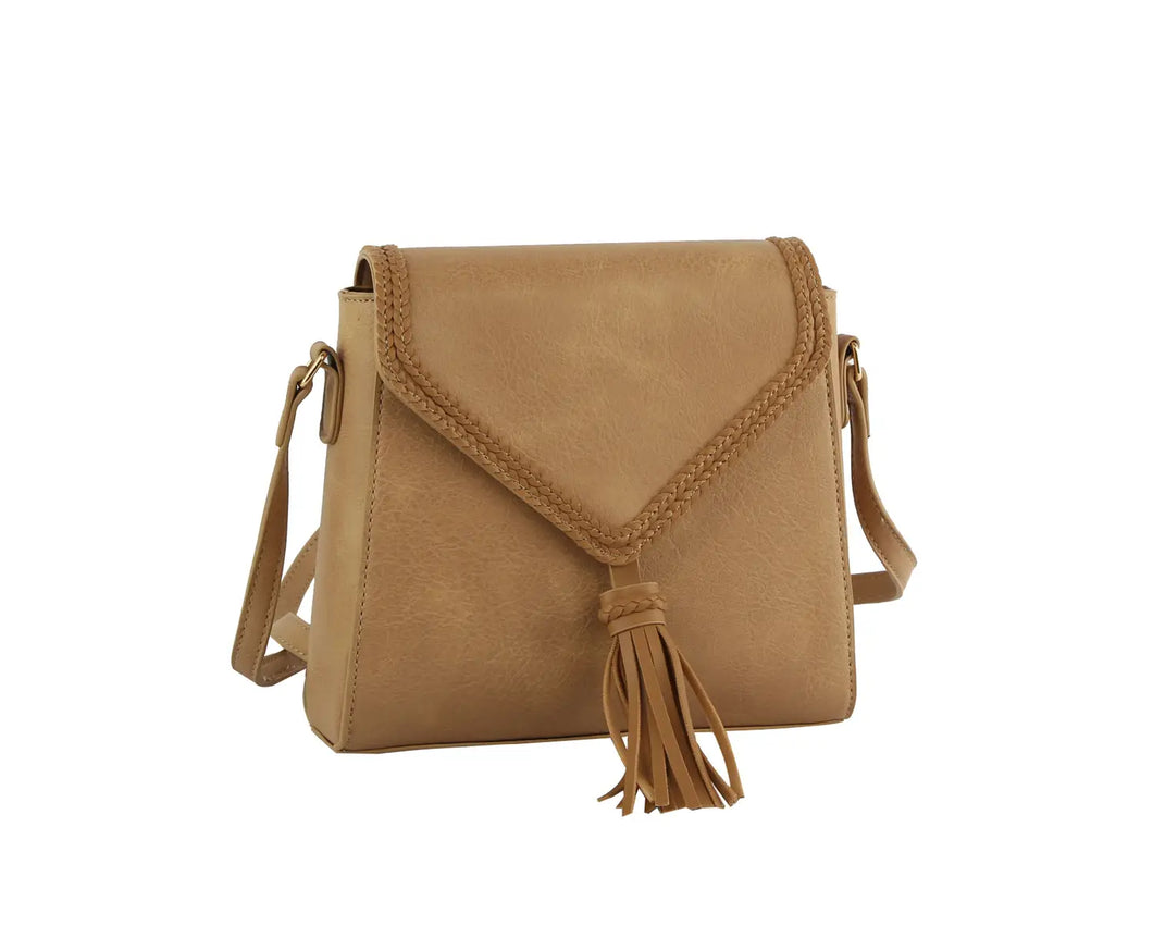 Eliza Square Tassel Crossbody
