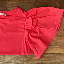 Load image into Gallery viewer, The Ruffle Poplin Top
